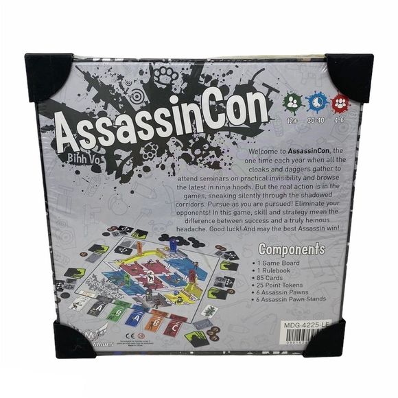 AssassinCon Mayday Games Mystery Board Game - Picture 2 of 2